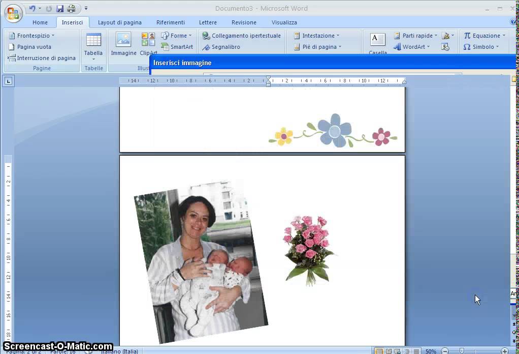 Biglietti Di Natale Word.Mod Word Processing Creazione Di Un Documento Biglietto Auguri Festa Della Mamma Youtube