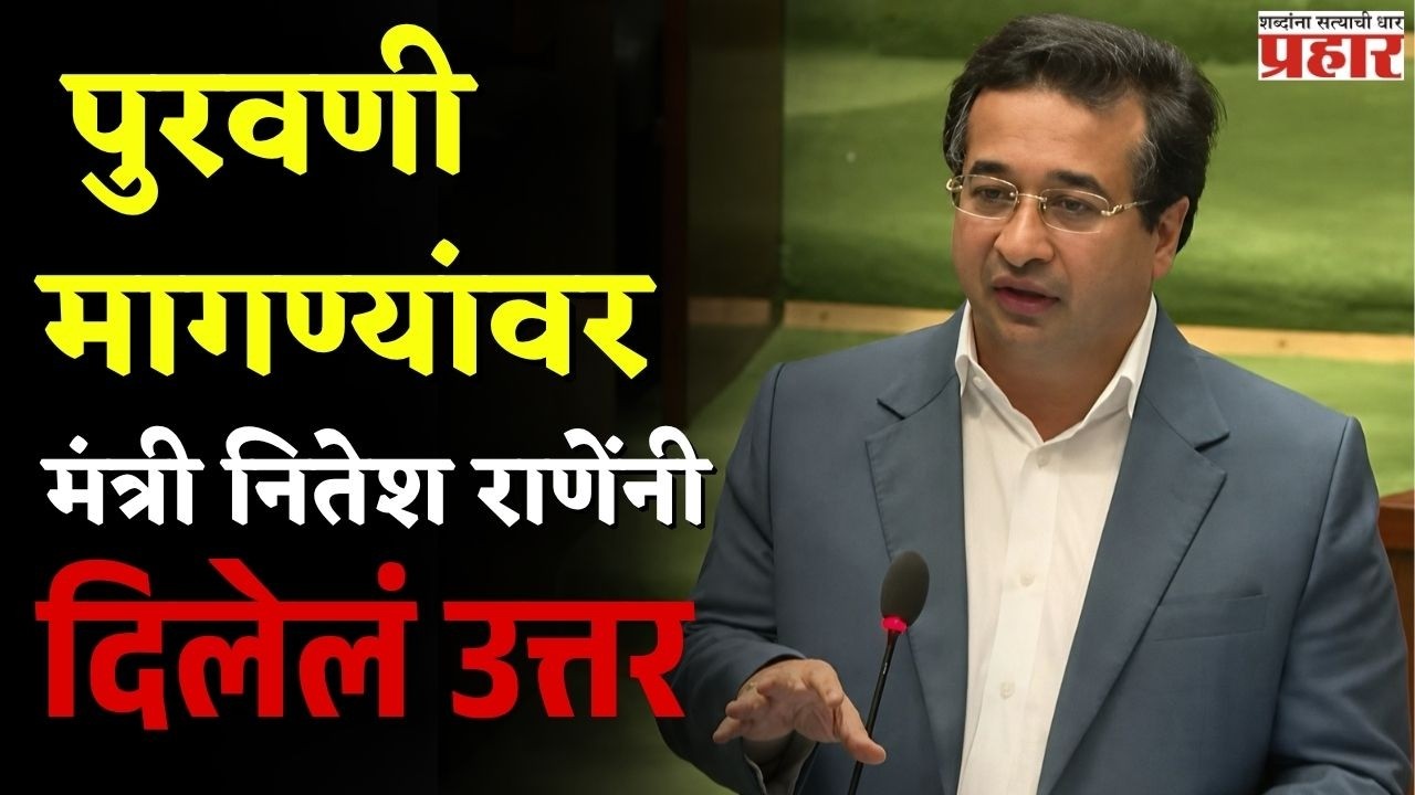 NITESH RANE | पुरवणी मागण्यांवर मंत्री नितेश राणेंनी दिलेलं उत्तर  |