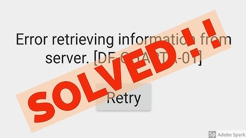 Fix Error while retrieving information from server[DF-CHARTA-01]