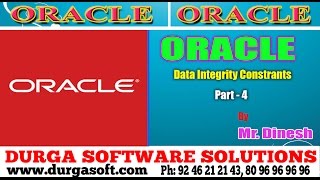 Oracle  ||  Integrity Constrants Patr - 4 by Dinesh