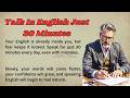 Talk In English Just 30 Minutes | English fluency practice | Graded Reader | beginner English lesson