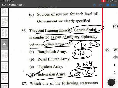 UPSC PYQs:Important Military exercises for exams
