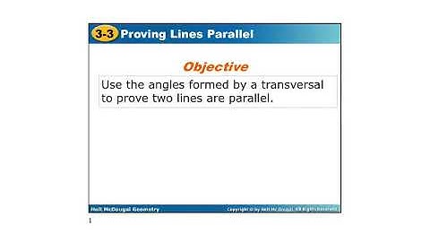 Geometry 3.3 Converse of Angle Pairs Theorems Notes