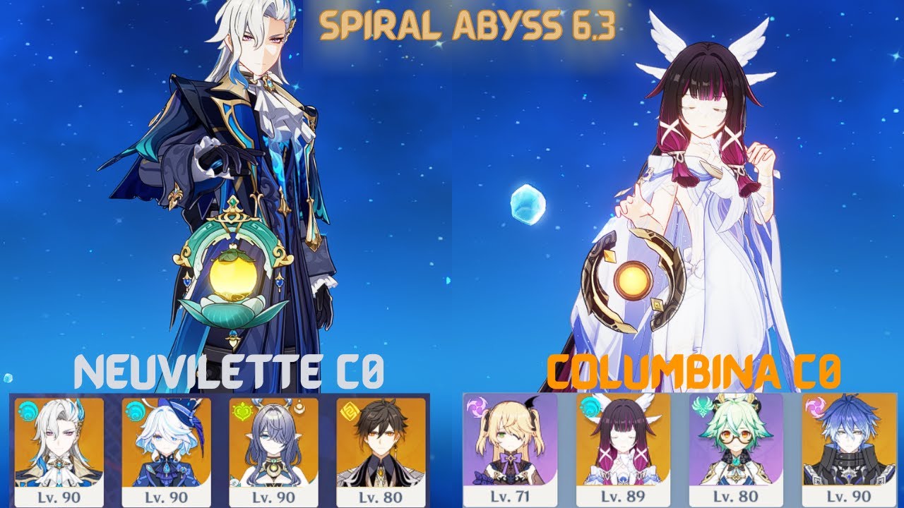 F2P Columbina & Neuvillette Destroyed🔥 | Spiral Abyss 6.3 | First Clear Ever🔥