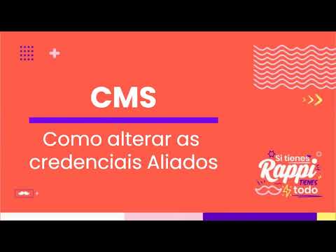 CMS  - Como alterar as credenciais Aliados