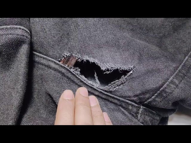 Find out how to fix a hole in your track pants / keep your track pants in  good shape 