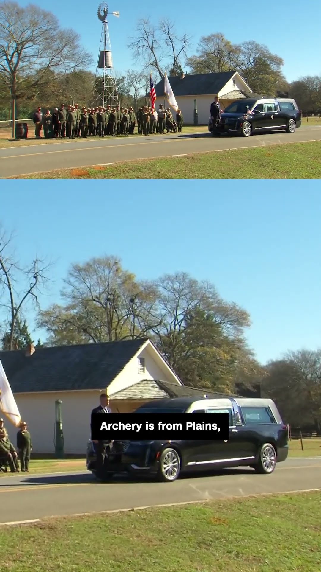 President Carter’s motorcade stops at boyhood home, honored 39 times