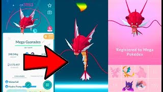 SHINY MEGA GYARADOS EVOLUTION in Pokemon GO 