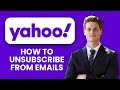 NEW! How to unsubscribe from emails in Yahoo Mail (2025) 📧 | Stop Spam & Clean Your Inbox