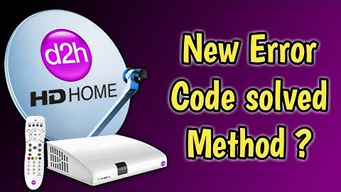 Videocon D2h New Error Code solved Method ? | Tamil | DTH | August | 2020