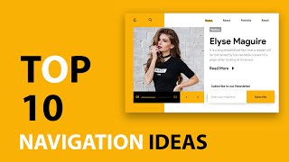 TOP 10 WEBSITES NAVIGATION IDEAS IN 2021 | RESPONSIVE AND ATTRACTIVE NAVIGATION BAR IDEAS