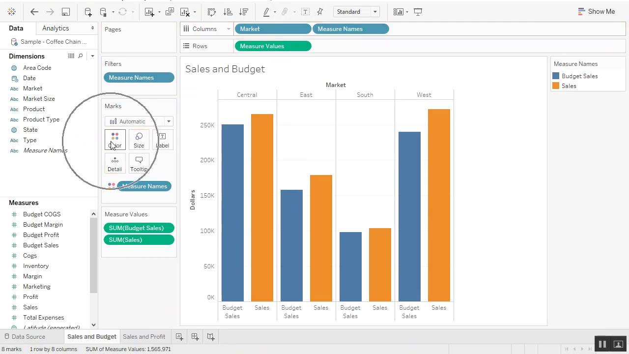 Dual Axis Chart In Tableau