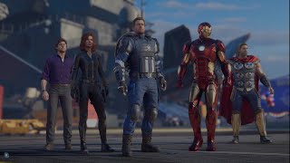 Marvel's Avengers игрофильм  Xbox Series X PS5 4K ULTRA HD на русском часть 1