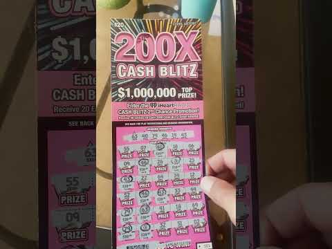 Big Win on 200X Cash Blitz. $29 Texas Scratch off. #scratchtickets #lottery