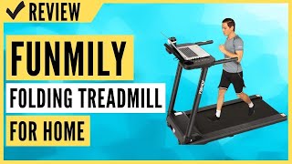 Folding Treadmills for Running Walking Jogging Workout Portable Electric Treadmill Machine with Desk and Bluetooth Speaker FUNMILY Folding Treadmill Treadmill for Home 265 LBS Weight Capacity 