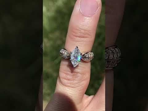 Round Brilliant Lab Grown Diamond Engagement Ring Setting ring video