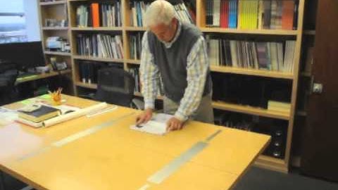 Life of an Architect How to fold a drawing