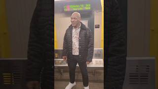 MIKE TYSON SPOTTED IN A NYC SUBWAY.....