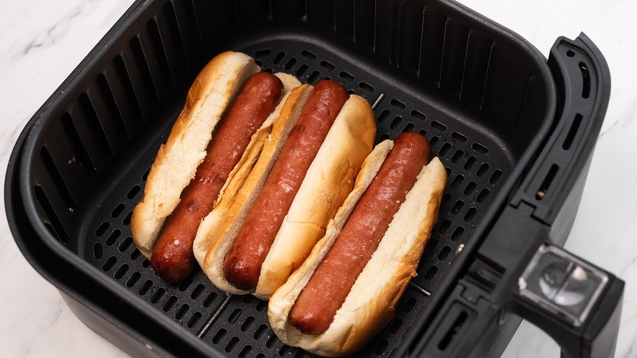 Air Fryer Hot dogs - Air Fryer Eats Main Dish