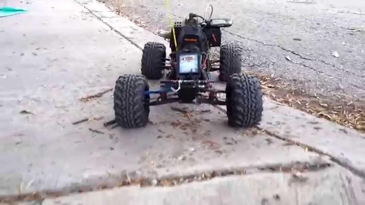 rc car with weedeater engine