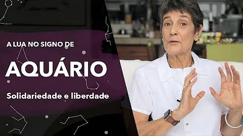 O que significa quando a Lua está em Aquário?