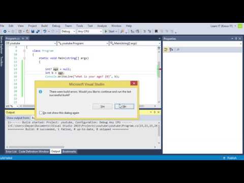 C# - 22 - Null Coalescing Operator