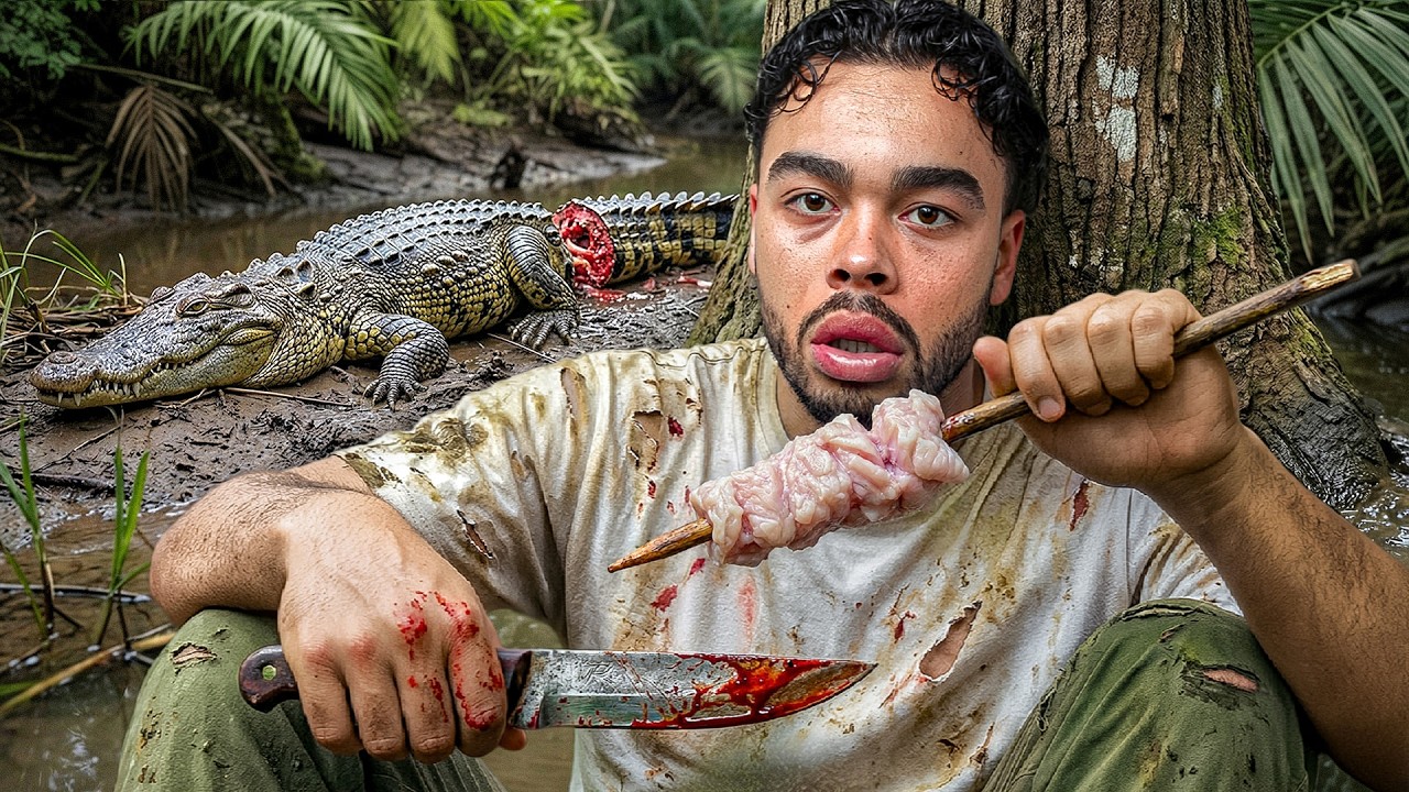 48 Uur Alleen Eten Wat Ik Vang In De Amazone!