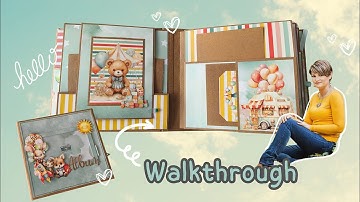 PlayTime Walkthrough | Scrapbook mini album | with TUTORIAL | 2025