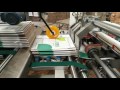 Corrugated carton box auto folder gluer machine