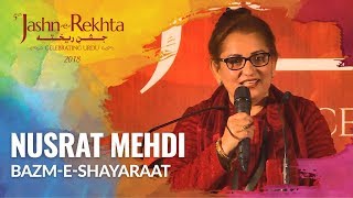 "kyu mera dard sehte rehte ho kuch purana liya diya hai kya " listen
to nusrat mehdi's shayari at the 5th #jashnerekhta 2018.
jashn-e-rekhta jashn-e-rekh...