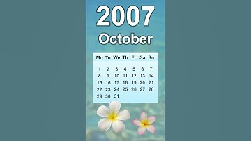 October 2007 Calendar