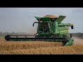 Moisson dorge 2023 avec une john deere s780  chenilles  agrosysteme