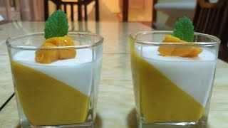 Mango Coconut Panna Cotta | Summer Special | Simple and Delicious Mango Dessert  | Lockdown Special