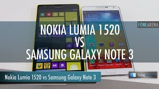 Nokia Lumia 1520 vs Samsung Galaxy Note 3 Hands On