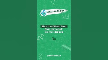 Shortcut Wrap Text #34 #excel #tips #tricks #work #motivation #genz #tutorial #spreadsheets #vlookup