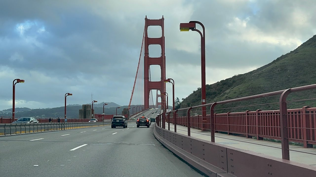 Golden Gate Bridge Drive from North to South