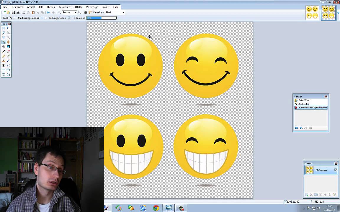 Paint Net Bilder Transparent Machen Youtube