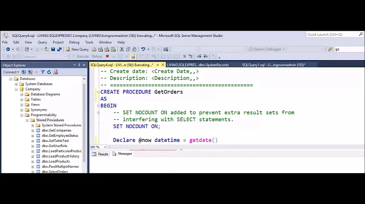 MSSQL -  How to execute stored procedure from inside of another stored procedure