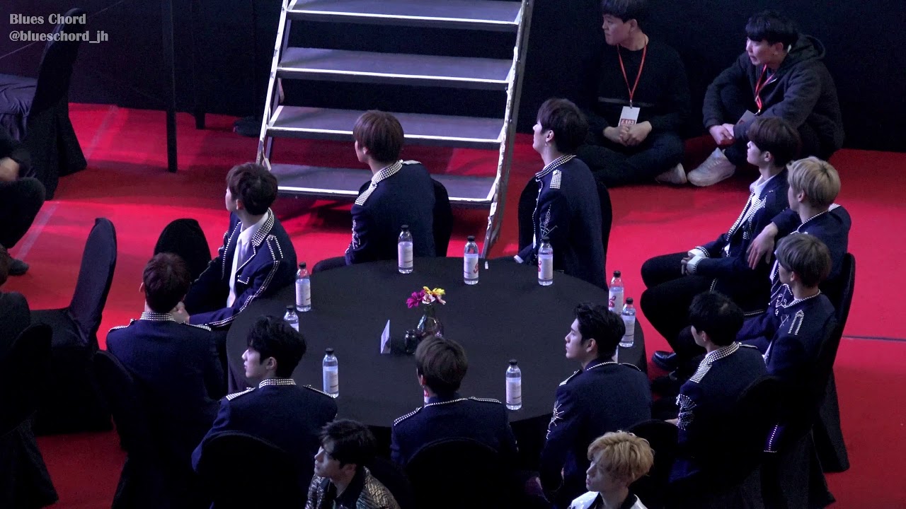 [Fancam/4K] 180214 가온차트시상식 뉴이스트W 무대 워너원 Wanna One 리액션