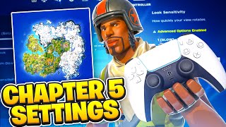 *NEW* Best CHAPTER 5 Controller Settings for Fortnite! (PS4/PS5/XBOX/PC)