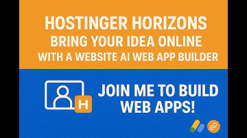 Hostinger Horizons AI Brings Your Idea Online With a Website AI Web App Builder Vibe coding