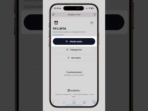 Demostración de Alergenu - carta digital con filtro de alérgenos