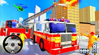 Mobil Truk Pemadam Panjang Penyelamat - Mobil Balap Truk Simulator Android Gameplay screenshot 4
