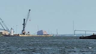 Viewing the Baltimore Bridge Collapse From the Water Taxi