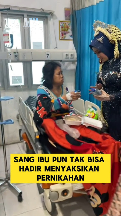 momen sedih ketika pengantin wanita menjenguk ibunya di rumah sakit ‼️‼️ #ibu #nikah #pengantinviral