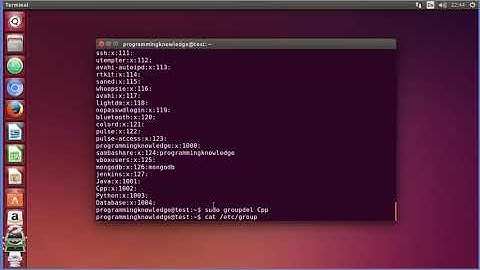 #linux  Command Line Tutorial For Beginners 24   Basic Group Management groups, g HIGH1