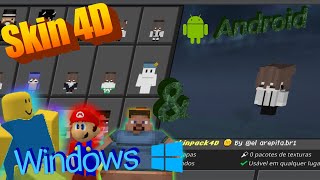 TUTORIAL SKIN PACK "4D" NO MINECRAFT BEDROCK ANDROID E WINDOWS screenshot 1