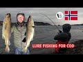 Shore Fishing Norway, Lure Fishing For Cod Wayne Hand & Stuart Jones 4K.