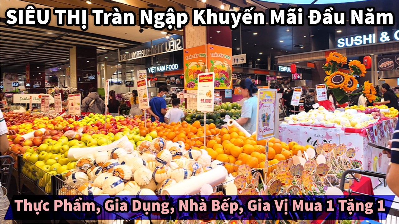 Tràn Ngập Khuyến Mãi Đầu Năm Thực Phẩm, Gia Dụng, Nhà Bếp, Gia Vị Mua 1 Tặng 1