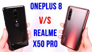 Oneplus 8 vs Realme X50 Pro FULL Comparison: PUBG | Camera | Battery Drain | Pros and Cons [Hindi]